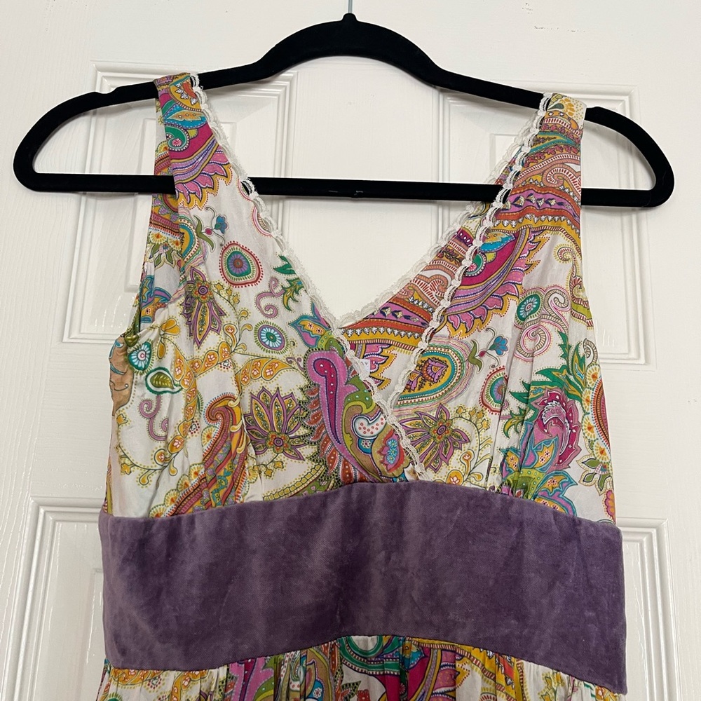 Vintage paisley maxi dress